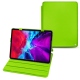 Apple iPad Pro 12.9" (2020) leather case - Vert fluo