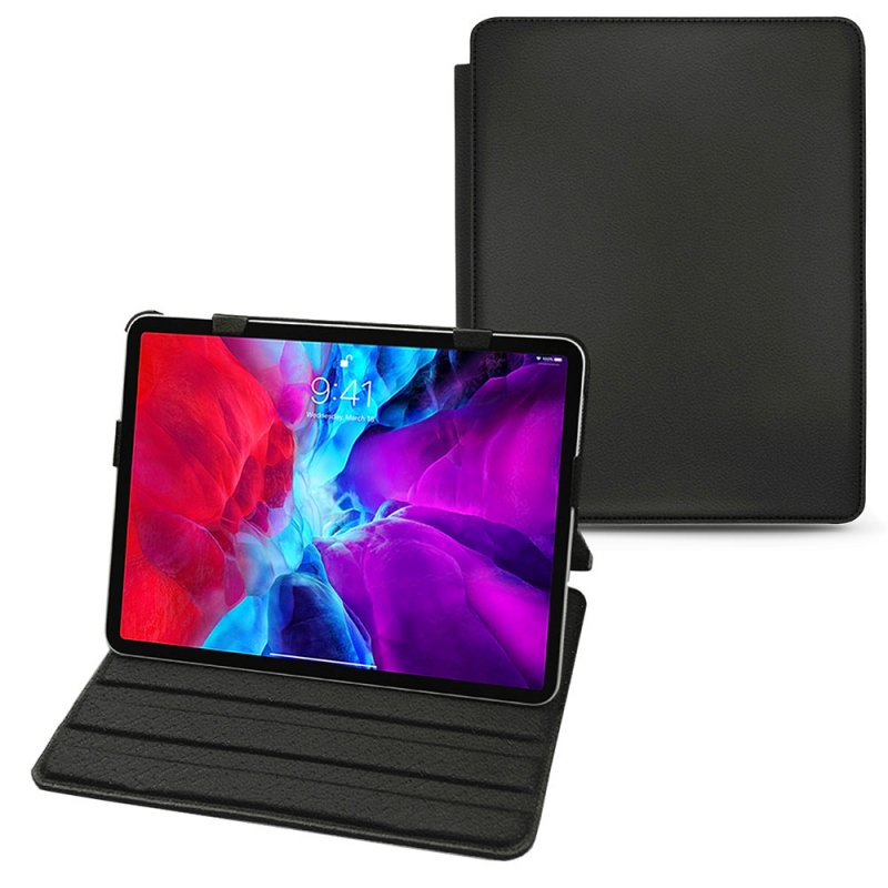 Apple iPad Pro 12.9" (2020) leather case - Noir PU
