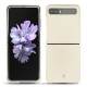 Samsung Galaxy Z Flip leather cover - Blanc (  Nappa - White ) 