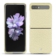 Custodia in pelle Samsung Galaxy Z Flip - Ivoire ( Sleek P C12 - White ) 
