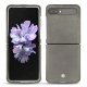 Capa em pele Samsung Galaxy Z Flip - Acier vintage ( Pantone 403C ) 