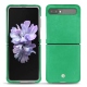 Coque cuir Samsung Galaxy Z Flip - Menthe vintage ( Pantone 562C ) 