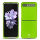 Lederschutzhülle Samsung Galaxy Z Flip - Vert fluo