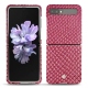 Lederschutzhülle Samsung Galaxy Z Flip - Serpent ciclamino