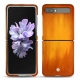 Coque cuir Samsung Galaxy Z Flip - Orange Patine