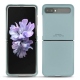 Lederschutzhülle Samsung Galaxy Z Flip - Bleu Ciel PU