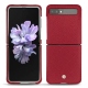 Capa em pele Samsung Galaxy Z Flip - Rouge passion