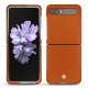 Samsung Galaxy Z Flip leather cover - Orange vibrant