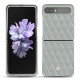 Custodia in pelle Samsung Galaxy Z Flip - Gris - Couture ( Nappa - Pantone W428C ) 
