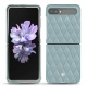 Capa em pele Samsung Galaxy Z Flip - Bleu ciel - Couture ( Nappa - Pantone 277C ) 