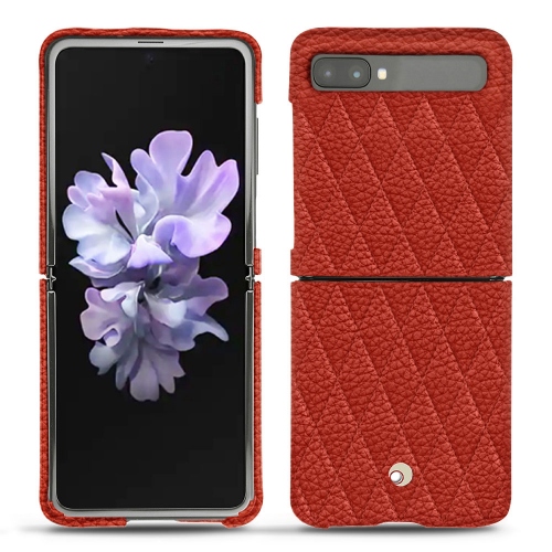 Lederschutzhülle SSamsung Galaxy Z FlipPapaye - Couture ( Pantone #b54317 ) 