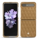 Coque cuir Samsung Galaxy Z Flip - Sable vintage - Couture