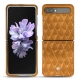 Lederschutzhülle Samsung Galaxy Z Flip - Or Maïa - Couture