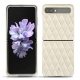 가죽 커버 Samsung Galaxy Z Flip - Blanc escumo - Couture