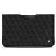 Pochette cuir Samsung Galaxy Tab S6 Lite - Ebène - Couture ( Sleek P C12 - Black ) 
