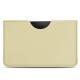 Samsung Galaxy Tab S6 Lite leather pouch - Beige PU
