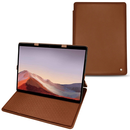 Custodia in pelle Microsoft Surface Pro XMarron ( Nappa - Pantone #8B4720 ) 