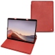 Microsoft Surface Pro X leather case - Cerise vintage ( Pantone 185C ) 