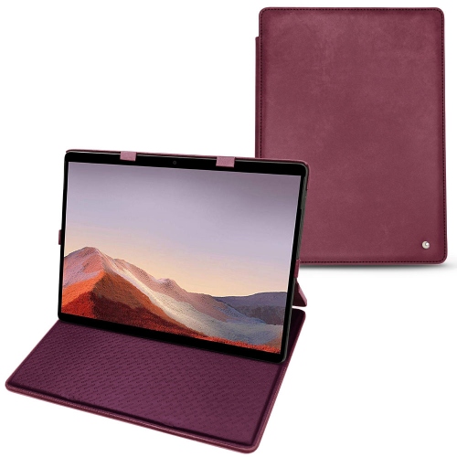 Custodia in pelle Microsoft Surface Pro XPrune vintage ( Pantone #612434 ) 