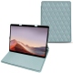 Capa em pele Microsoft Surface Pro X - Bleu ciel - Couture ( Nappa - Pantone 277C ) 