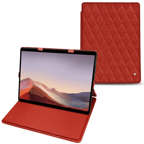 Custodia in pelle Microsoft Surface Pro XPapaye - Couture ( Pantone #b54317 ) 