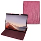 Microsoft Surface Pro X leather case - Serpent ciclamino