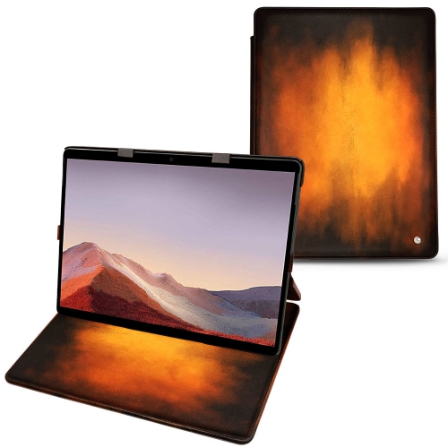 Lederschutzhülle Microsoft Surface Pro XFauve Patine