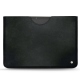 Microsoft Surface Pro X leather pouch - Dark vintage ( Roughtcut - Black#5256 ) 