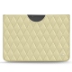 Lederschutzhülle Microsoft Surface Pro X - Beige - Couture ( Nappa - Pantone 7502C ) 