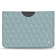 Capa em pele Microsoft Surface Pro X - Bleu ciel - Couture ( Nappa - Pantone 277C ) 