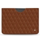 Custodia in pelle Microsoft Surface Pro X - Marron - Couture ( Nappa - Pantone 1615C ) 