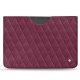 Pochette cuir Microsoft Surface Pro X - Prune vintage - Couture
