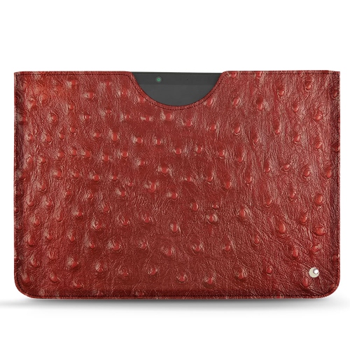 Elija a Noreve para sus bolsas de pastillas de cueroAutruche ciliegia ( Pantone #a4343a ) 