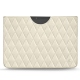 Pochette cuir Microsoft Surface Pro X - Blanc escumo - Couture
