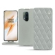 Capa em pele OnePlus 8 Pro - Gris - Couture ( Nappa - Pantone W428C ) 