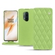 OnePlus 8 Pro leather case - Vert olive - Couture ( Nappa - Pantone 578U ) 