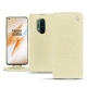 Housse cuir OnePlus 8 Pro - Ivoire ( Sleek P C12 - White ) 