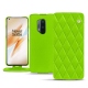 Custodia in pelle OnePlus 8 Pro - Vert fluo - Couture
