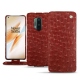 Housse cuir OnePlus 8 Pro - Autruche ciliegia