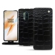 Custodia in pelle OnePlus 8 Pro - Crocodile nero