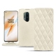 OnePlus 8 Pro leather case - Blanc escumo - Couture