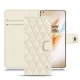 Lederschutzhülle OnePlus 8 Pro - Blanc - Couture ( Bologna - White ) 