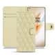 Capa em pele OnePlus 8 Pro - Beige - Couture ( Nappa - Pantone 7502C ) 