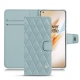 Funda de piel OnePlus 8 Pro - Bleu ciel - Couture ( Nappa - Pantone 277C ) 