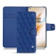 Custodia in pelle OnePlus 8 Pro - Bleu océan - Couture ( Nappa - Pantone 293C ) 