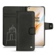 Housse cuir OnePlus 8 Pro - Negre poudro