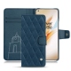 Housse cuir OnePlus 8 Pro - Blu mediterran - Couture