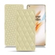 OnePlus 8 Pro leather case - Beige - Couture ( Nappa - Pantone 7502C ) 