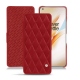 Lederschutzhülle OnePlus 8 Pro - Rouge - Couture ( Nappa - Pantone 199C ) 