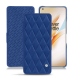 Funda de piel OnePlus 8 Pro - Bleu océan - Couture ( Nappa - Pantone 293C ) 